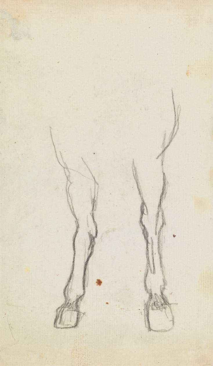 Studie von Pferdehufen von George Romney