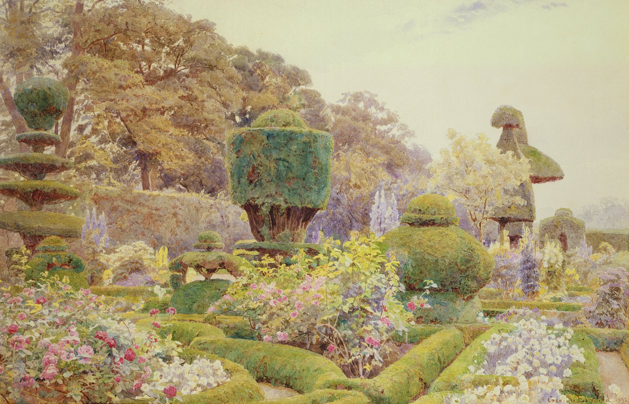 Gartenszene von George Samuel Elgood