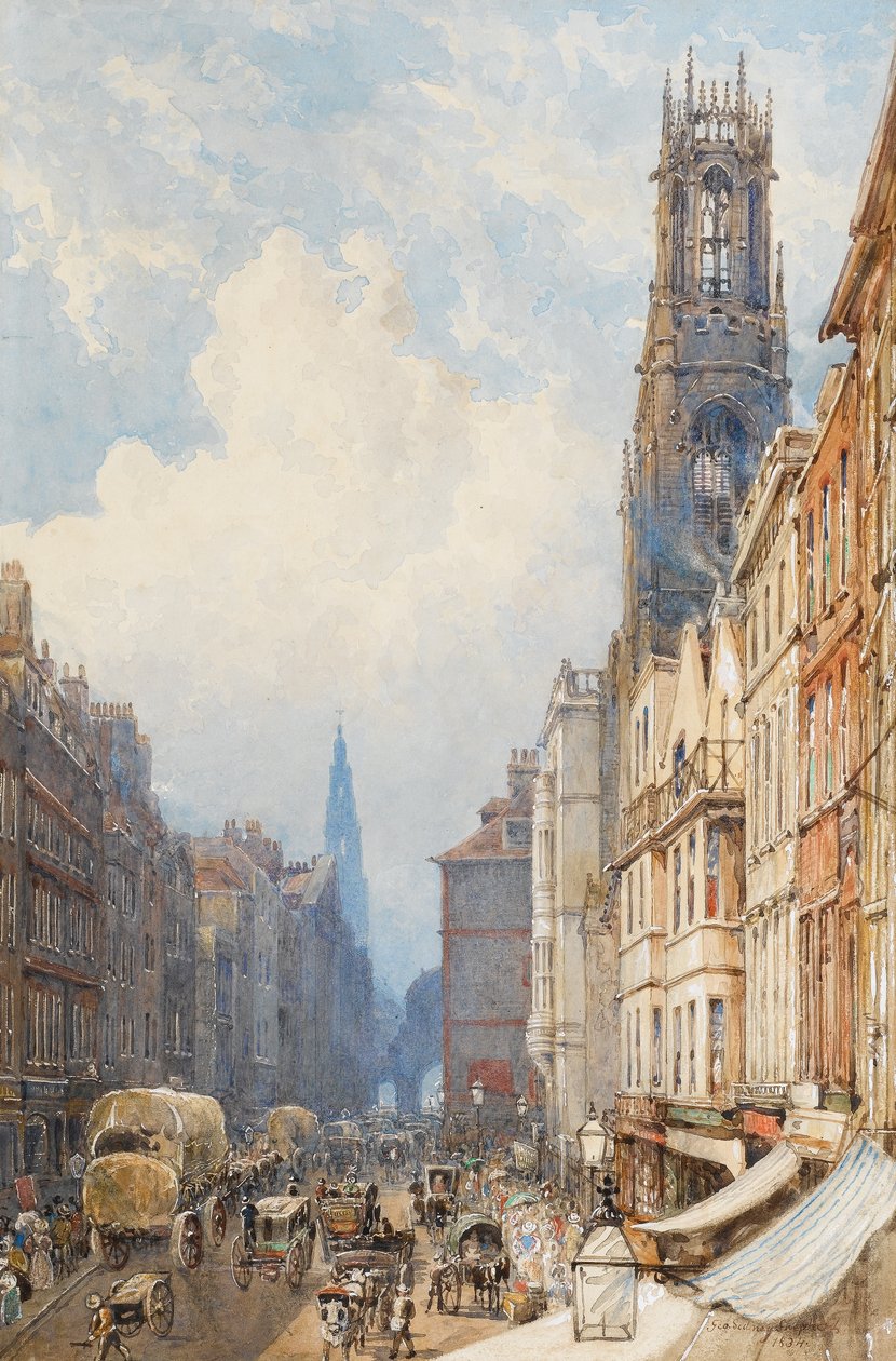 Fleet Street, London, 1834 von George Shepherd