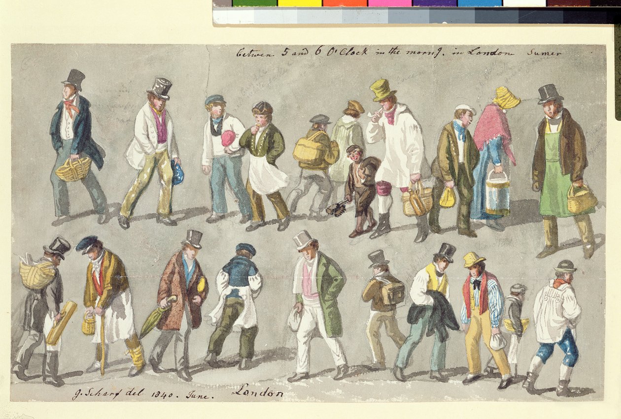 Zwischen 5 Uhr und 6 Uhr morgens, 1840 von George Snr Scharf