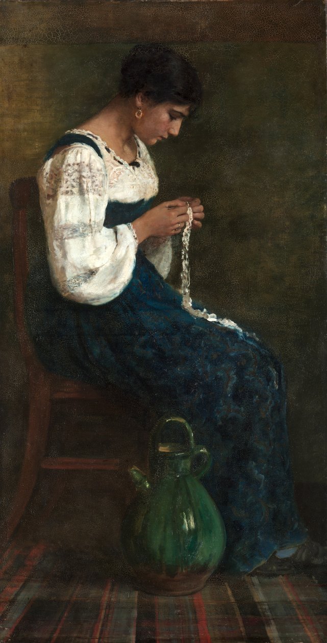 Capri-Spitzenmacherin von George B. Butler