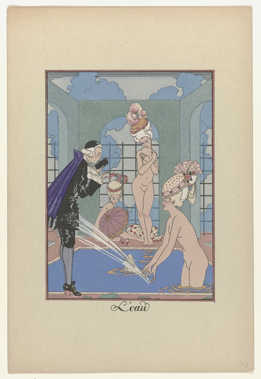 La Guirlande des mois, 1917-1920: Das Wasser von George Barbier