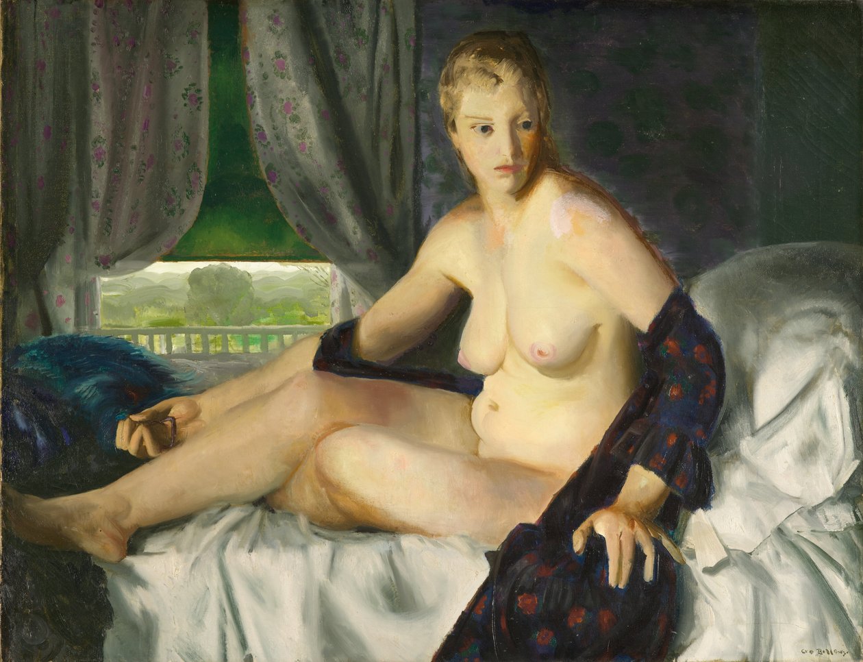 Akt mit Fächer von George Bellows