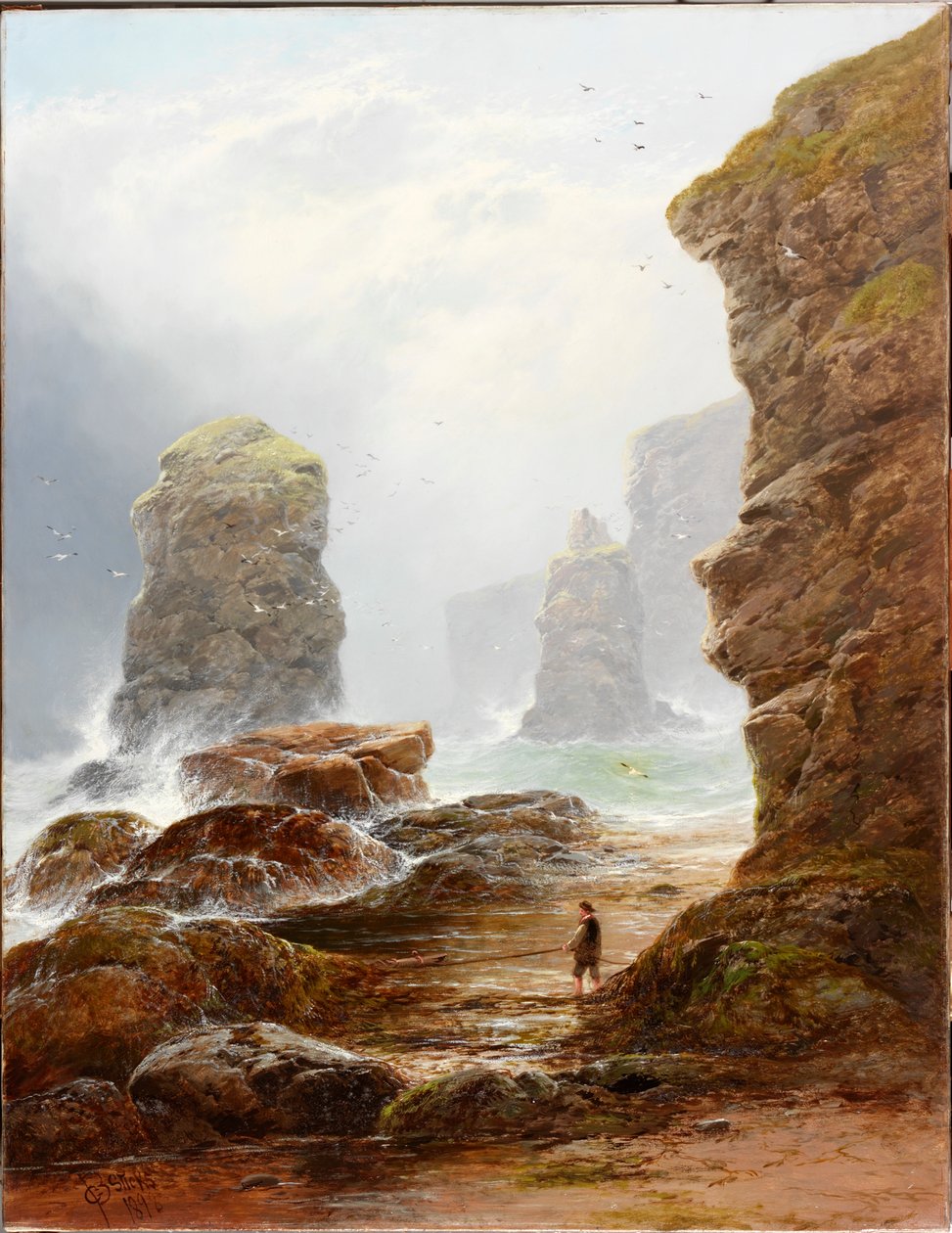 Die Klippen bei Marsden Bay von George Blackie Sticks