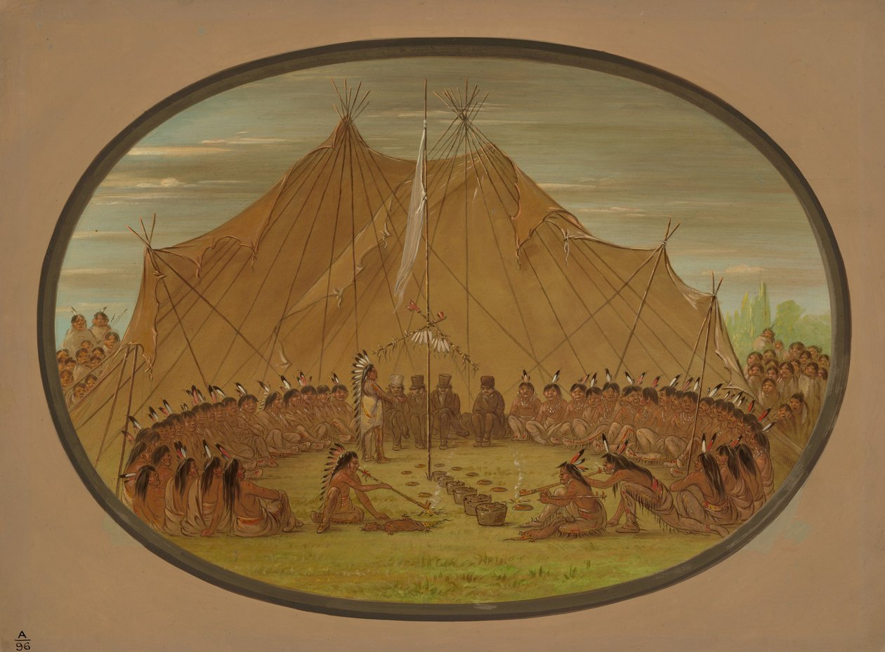 Ein Hundefest - Sioux, 1861-1869 von George Catlin