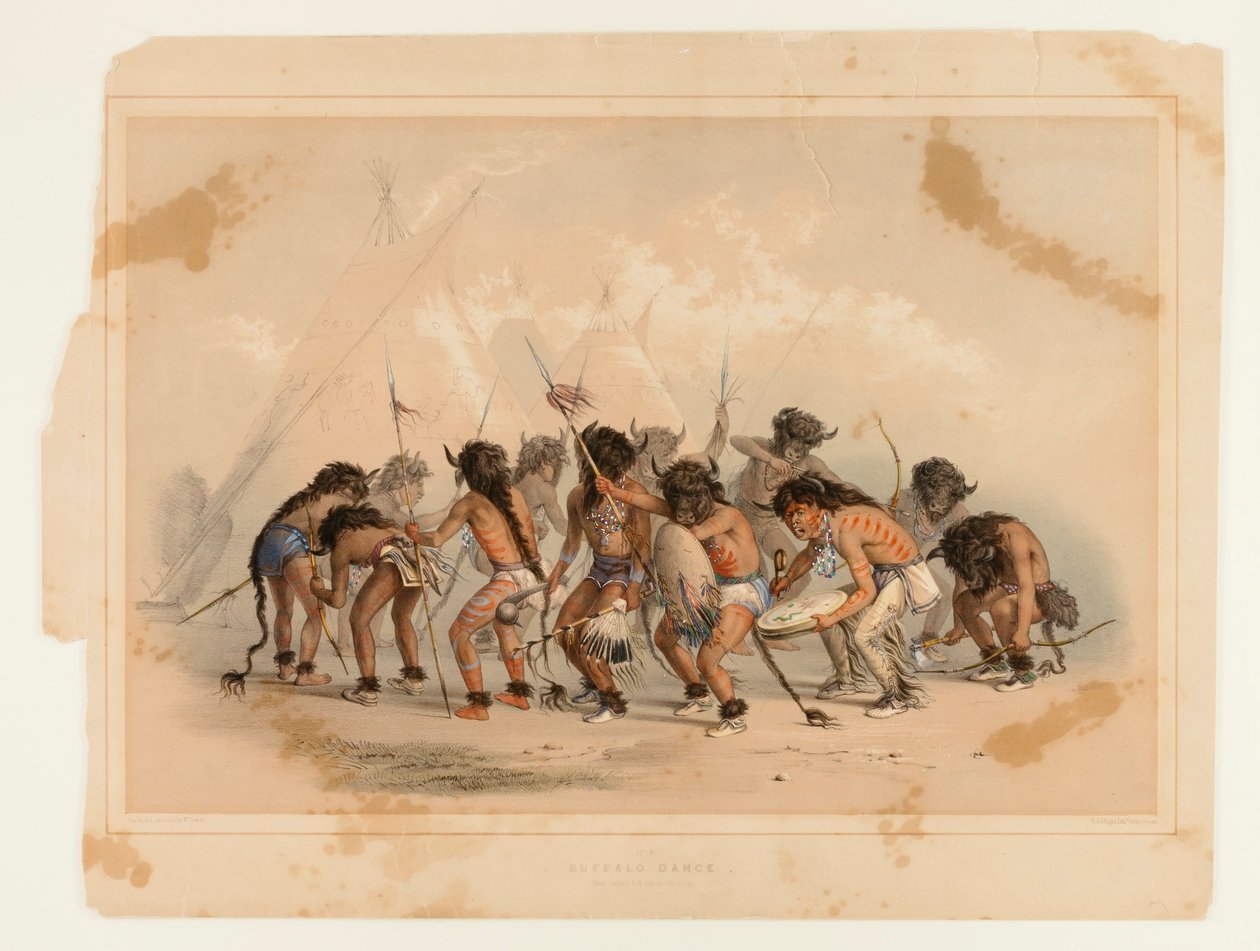 Büffeltanz Nr. 8 von George Catlin