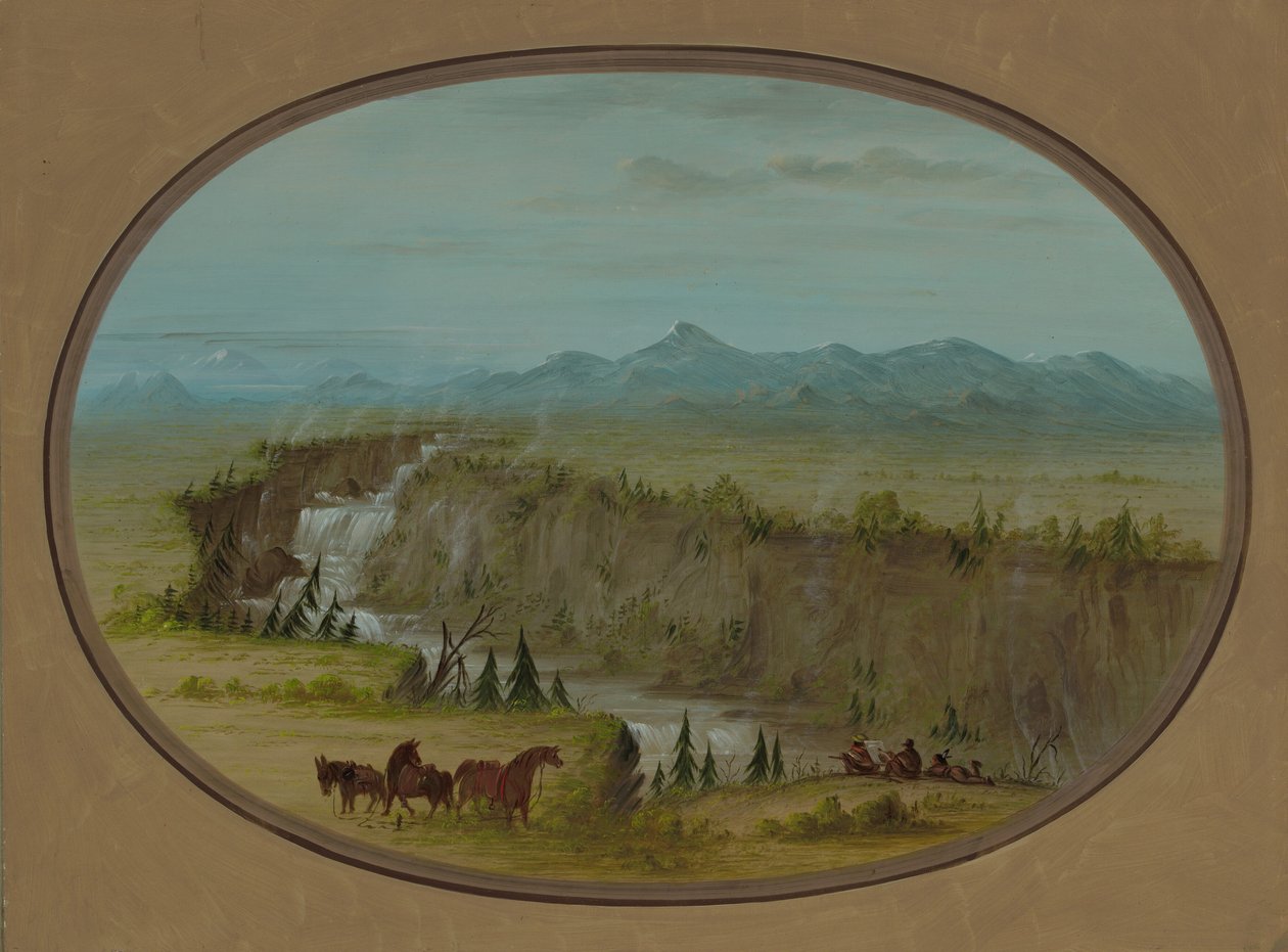Wasserfälle des Snake River, 1855-1869 von George Catlin