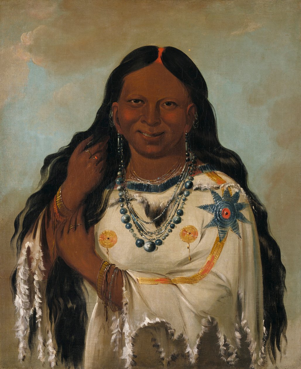 Kay-a-gís-gis, eine junge Frau von George Catlin