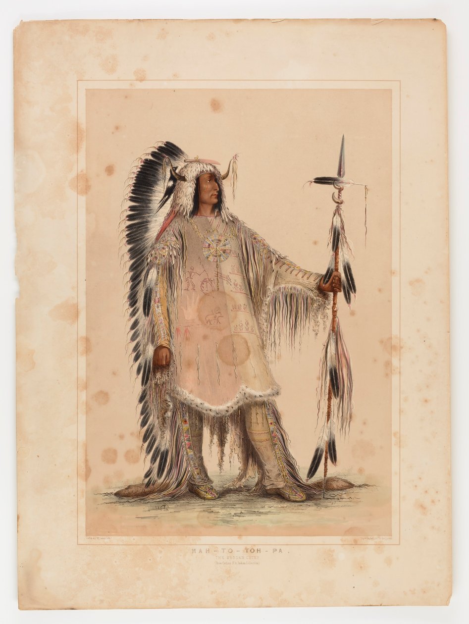 Mah-to-toh-pa, der Mandan-Häuptling von George Catlin