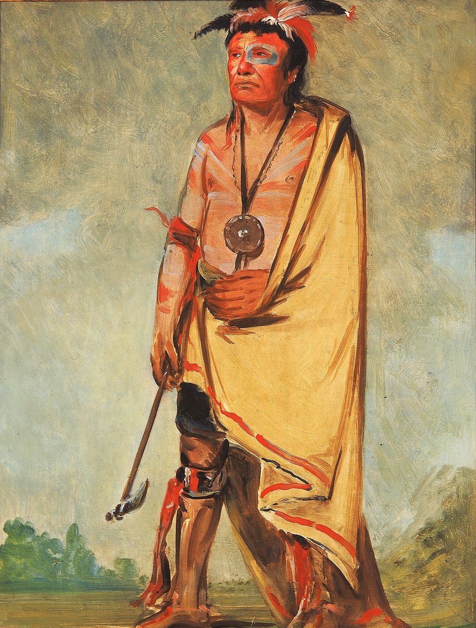 No-ak-chóo-she-kaw, Er, der die Büsche bricht von George Catlin