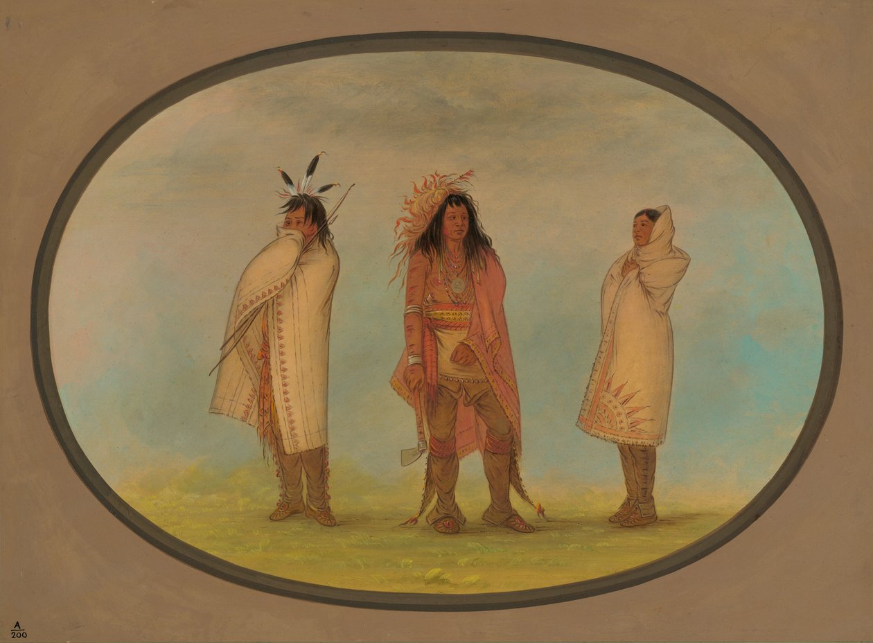 Drei Irokesen-Indianer, 1861-1869 von George Catlin