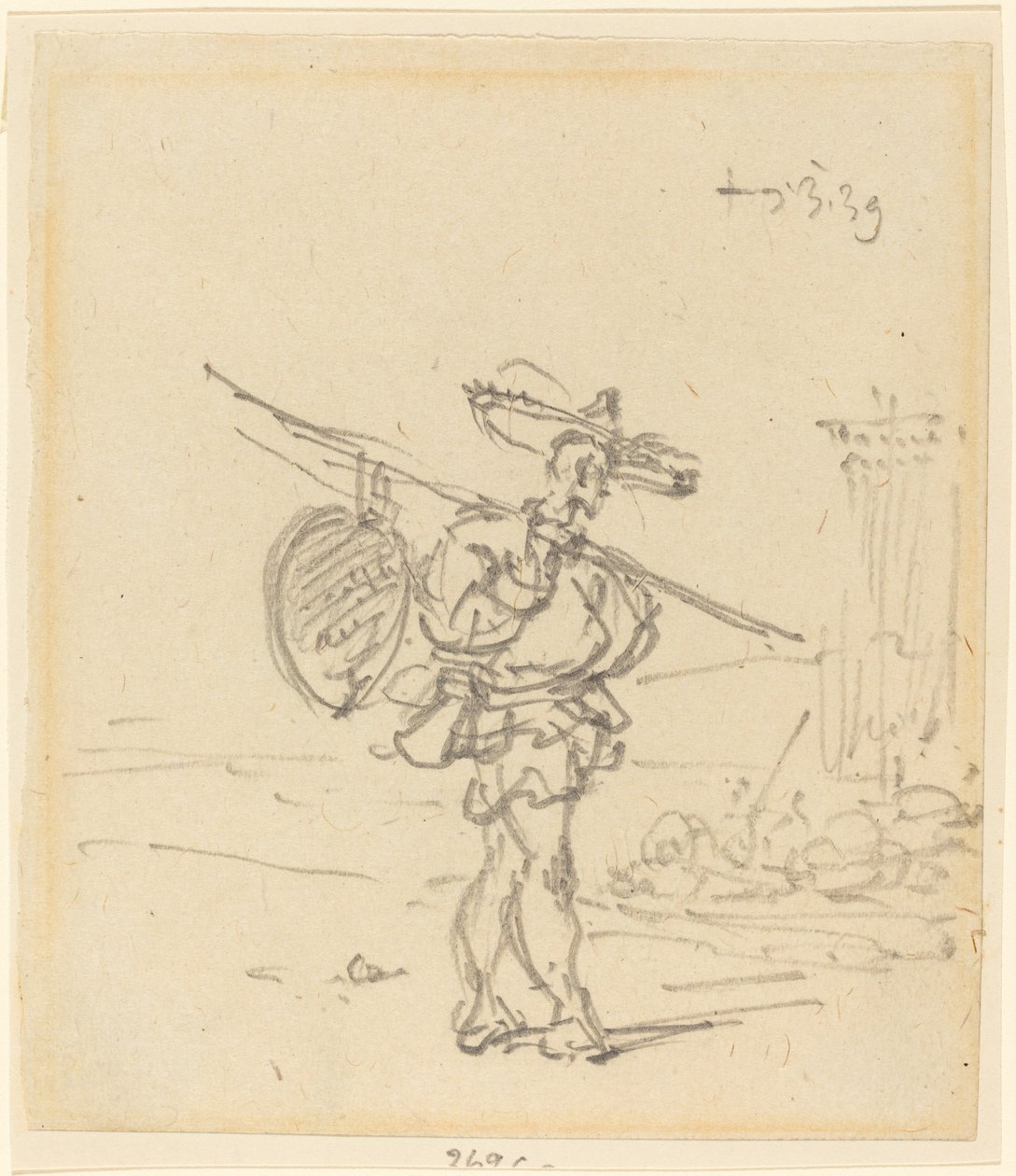 Ein chinesischer Bauer von George Chinnery