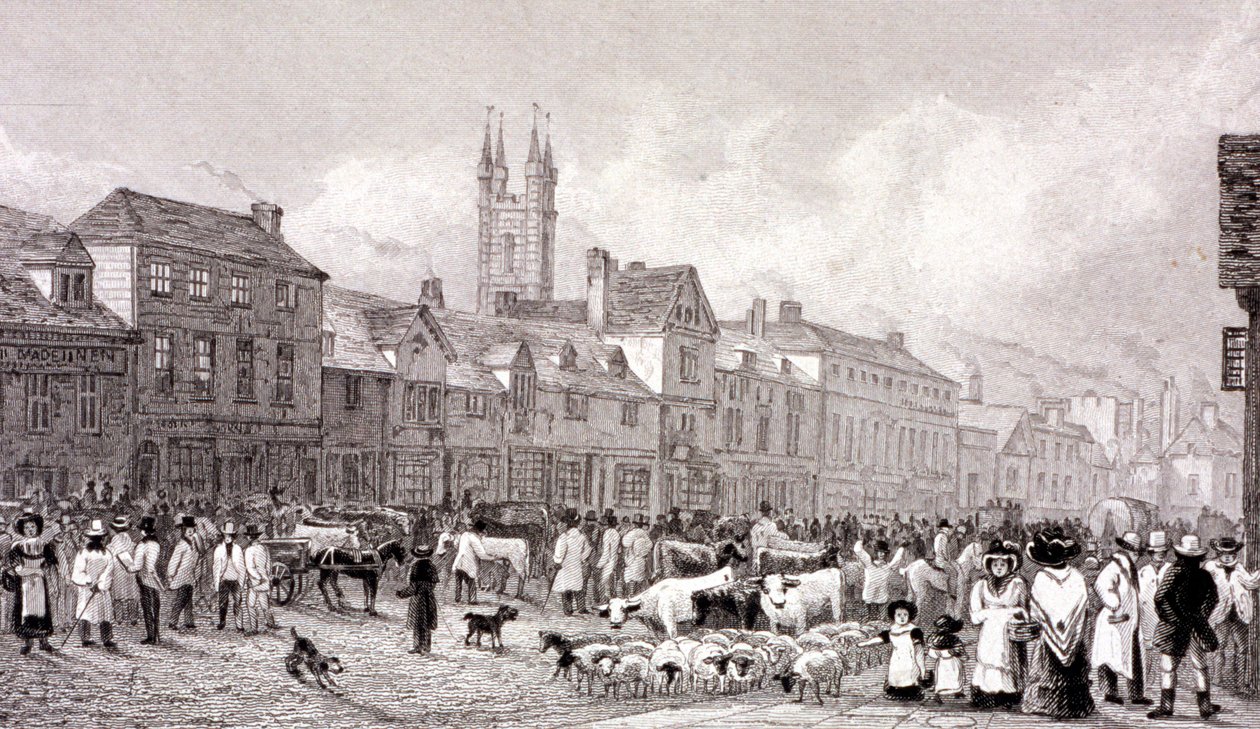 Smithfield Market, London von George Cooke