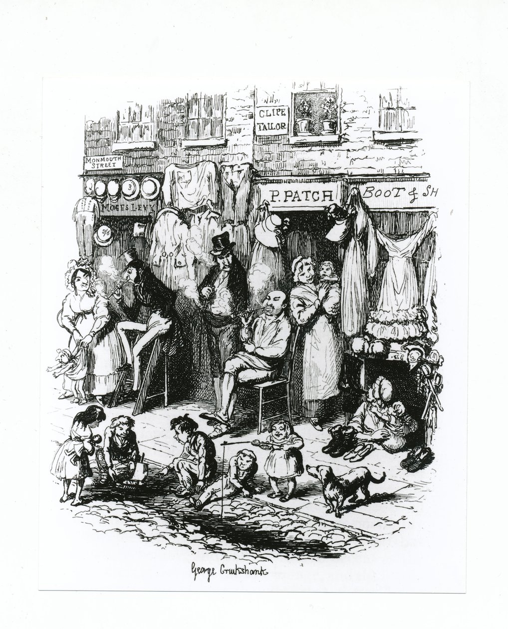Monmouth Street, ca. 1836 von George Cruikshank