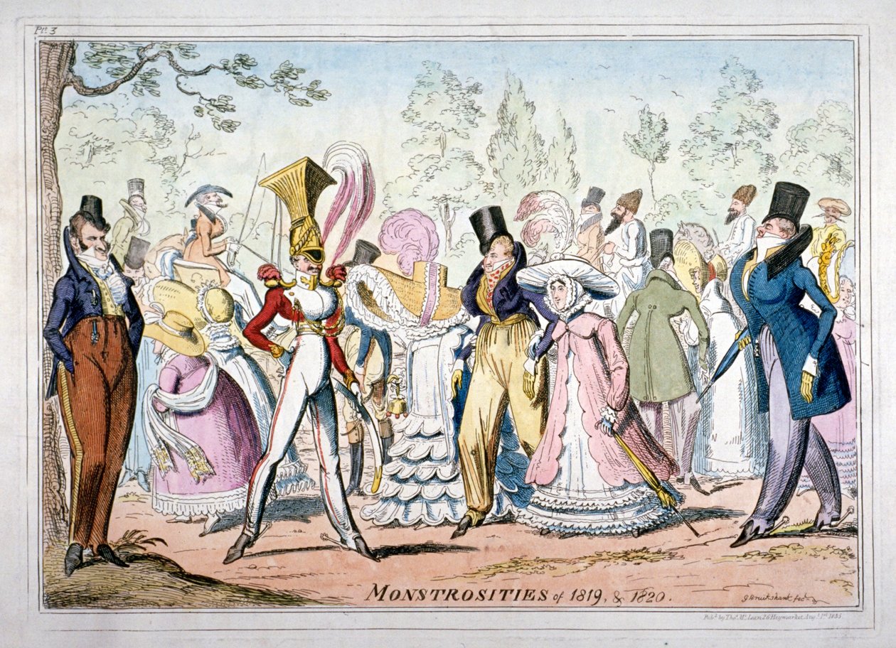 Monstrositäten von 1819 und 1820 von George Cruikshank