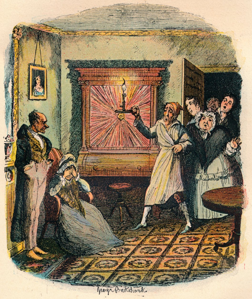 Mrs. Tibbs und Mr. Evenson, ca. 1900 von George Cruikshank