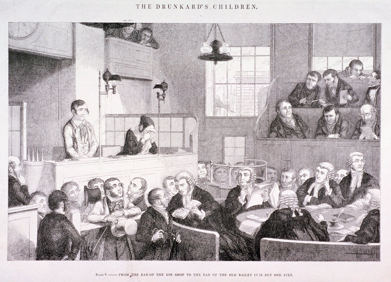Die Kinder des Betrunkenen von George Cruikshank