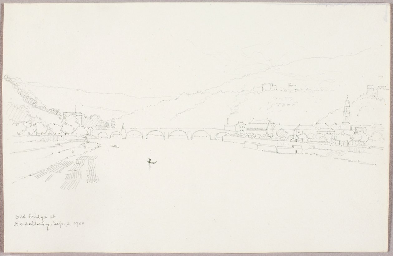 Alte Brücke in Heidelberg von George Elbert Burr