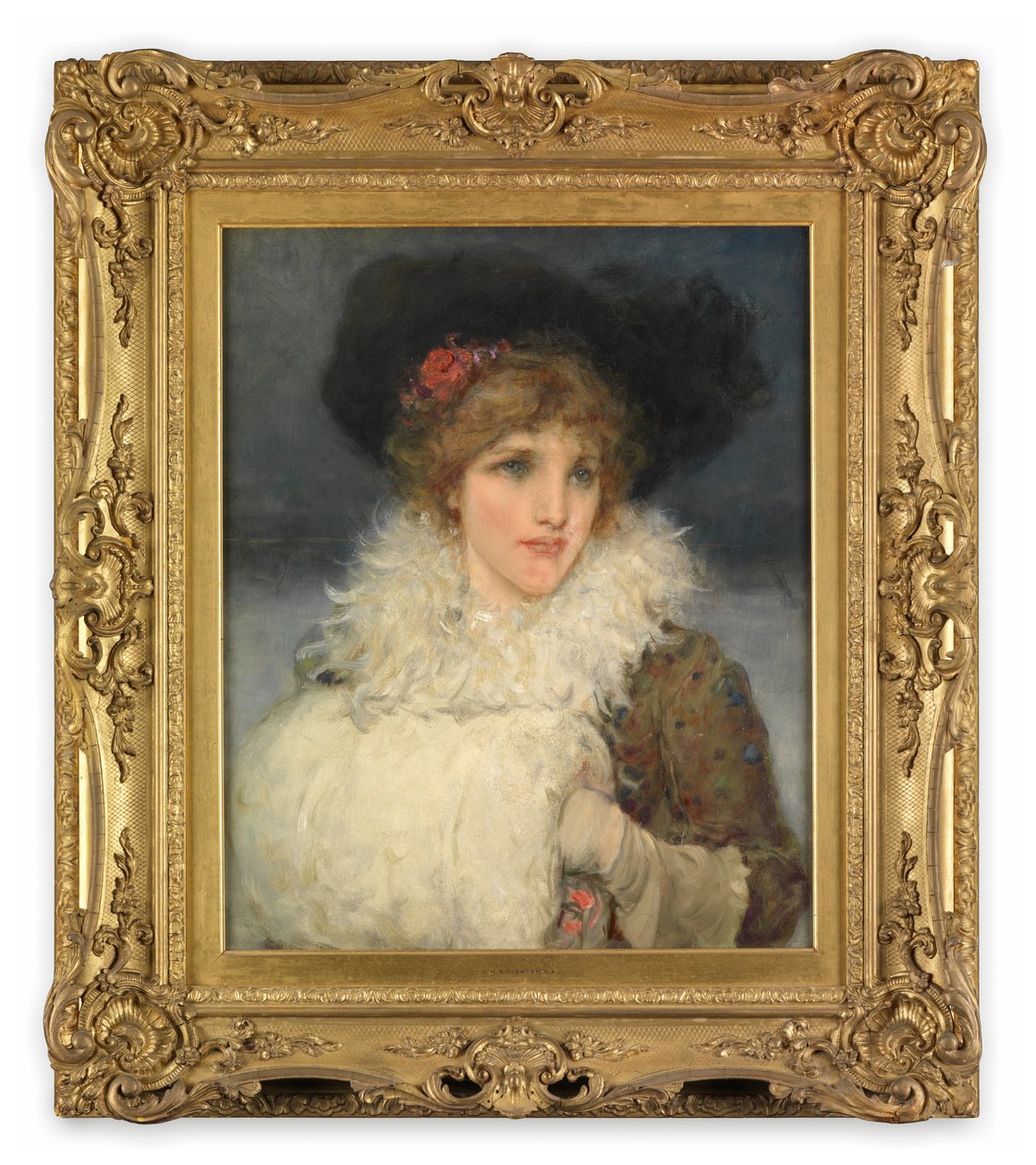 Frau, Halbfigur von George Henry Boughton