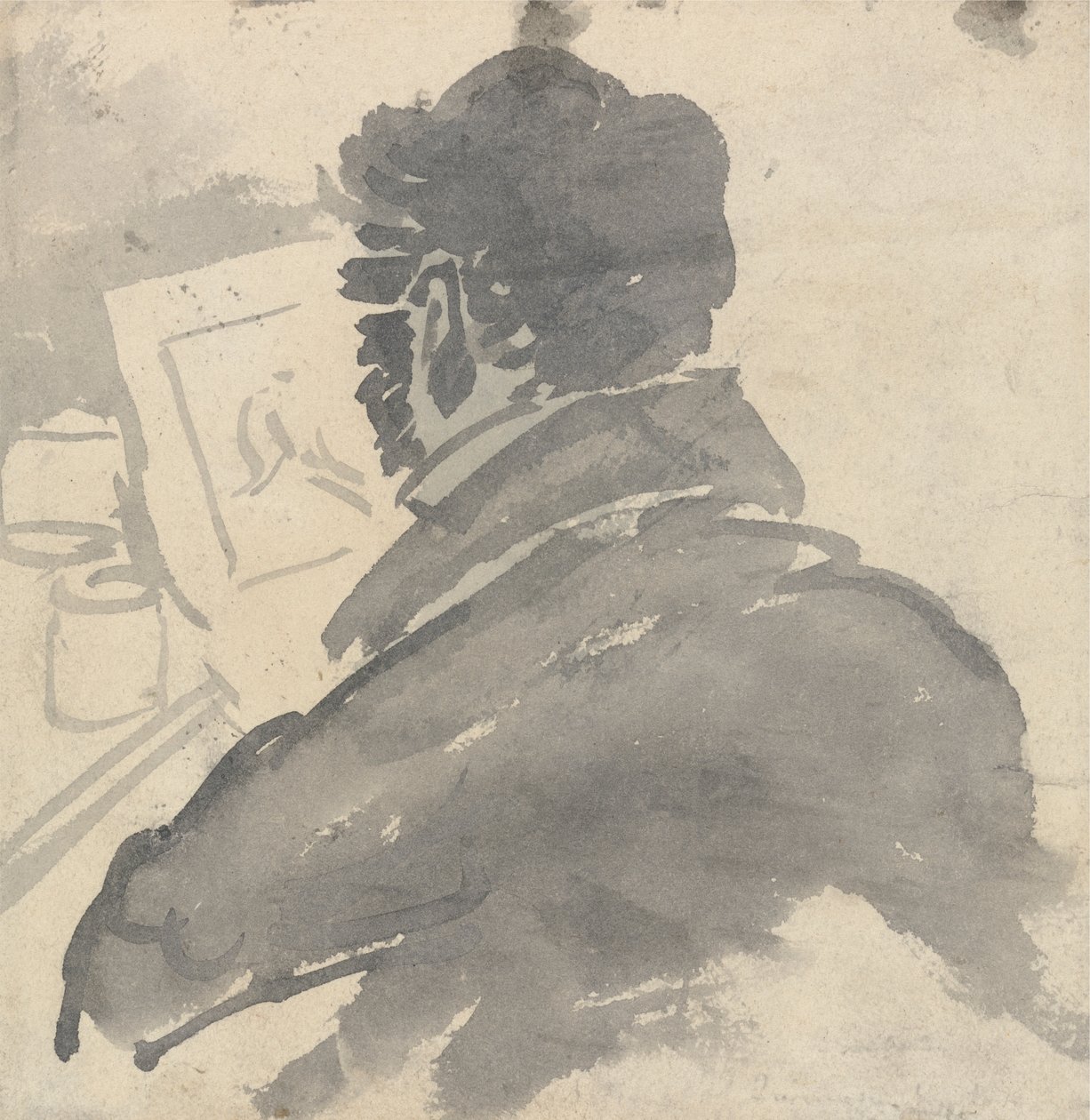Studie von J.M.W. Turner beim Skizzieren von George Jones