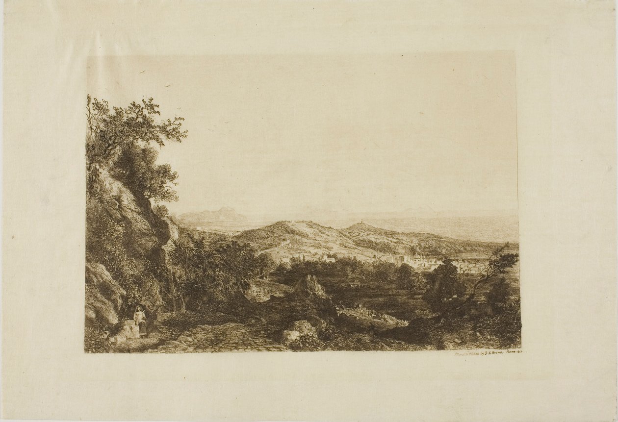 Blick auf Ariccia von George Loring Brown