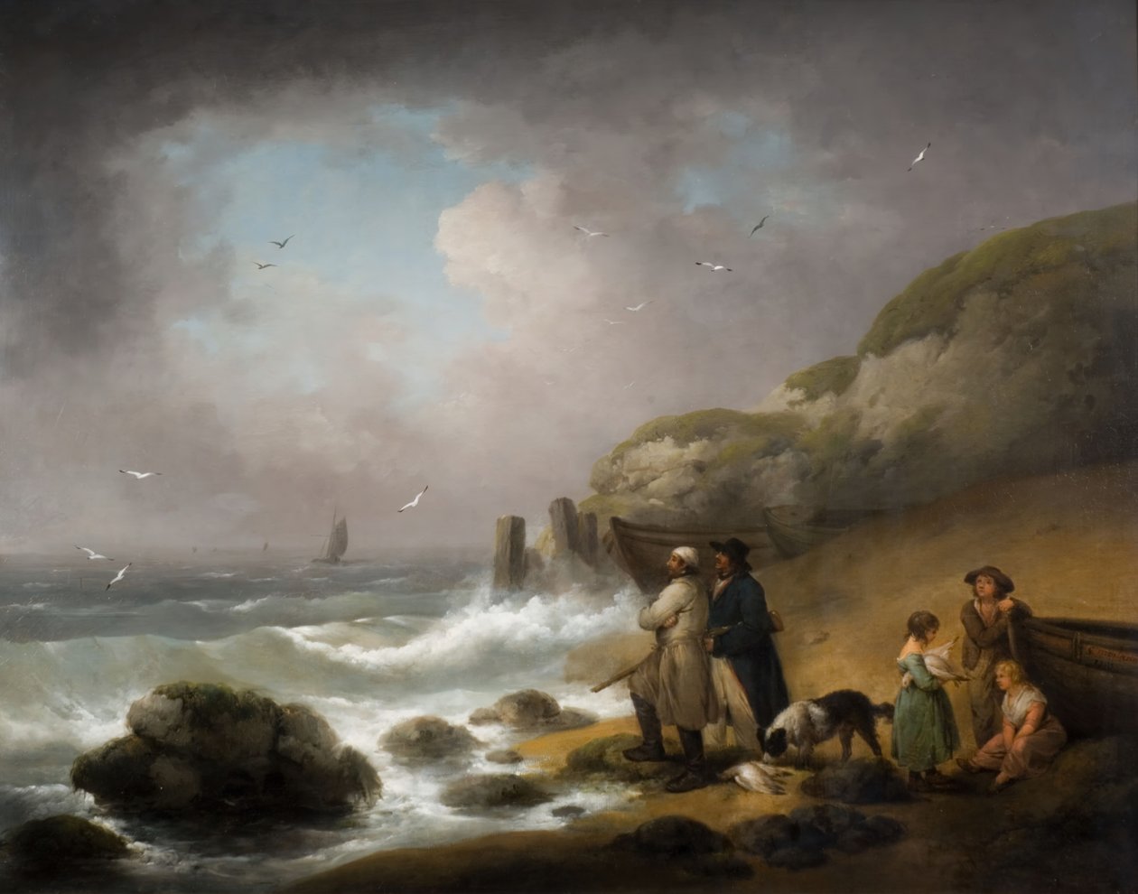 Seevögel schießen, 1795 von George Morland
