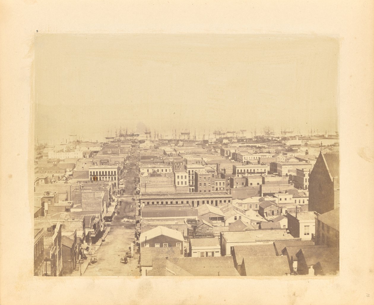 Blick die Sacramento Street hinunter von George R. Fardon