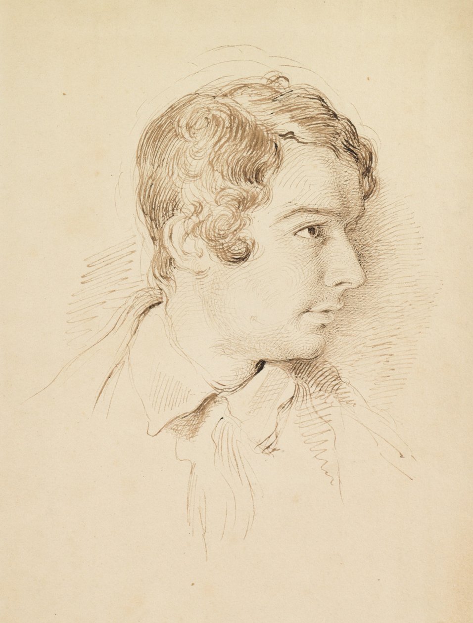Kopf eines Mannes von George Richmond