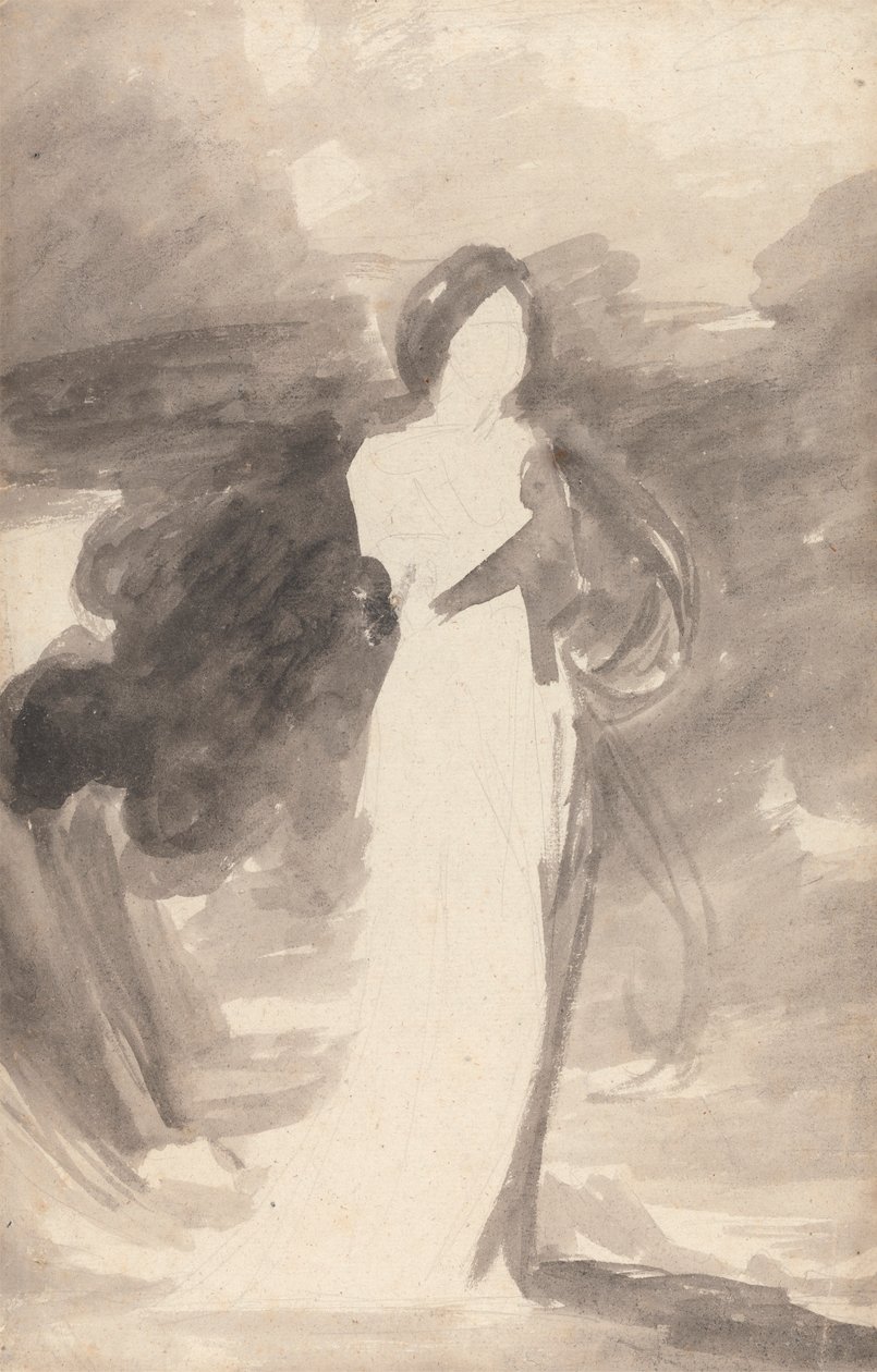 Studie einer stehenden Dame von George Romney