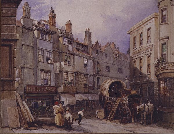 Londoner Straßenszene von George Sidney Shepherd