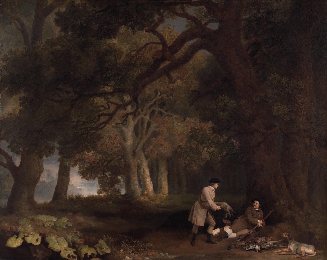 Eine Rast nach der Jagd von George Stubbs