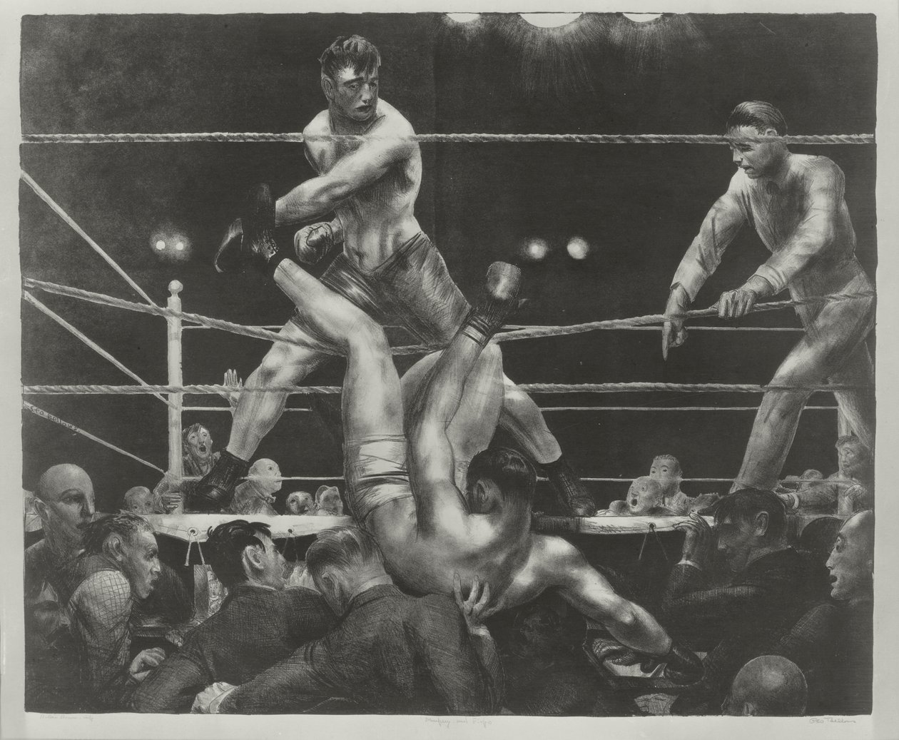 Dempsey und Firpo von George Wesley Bellows