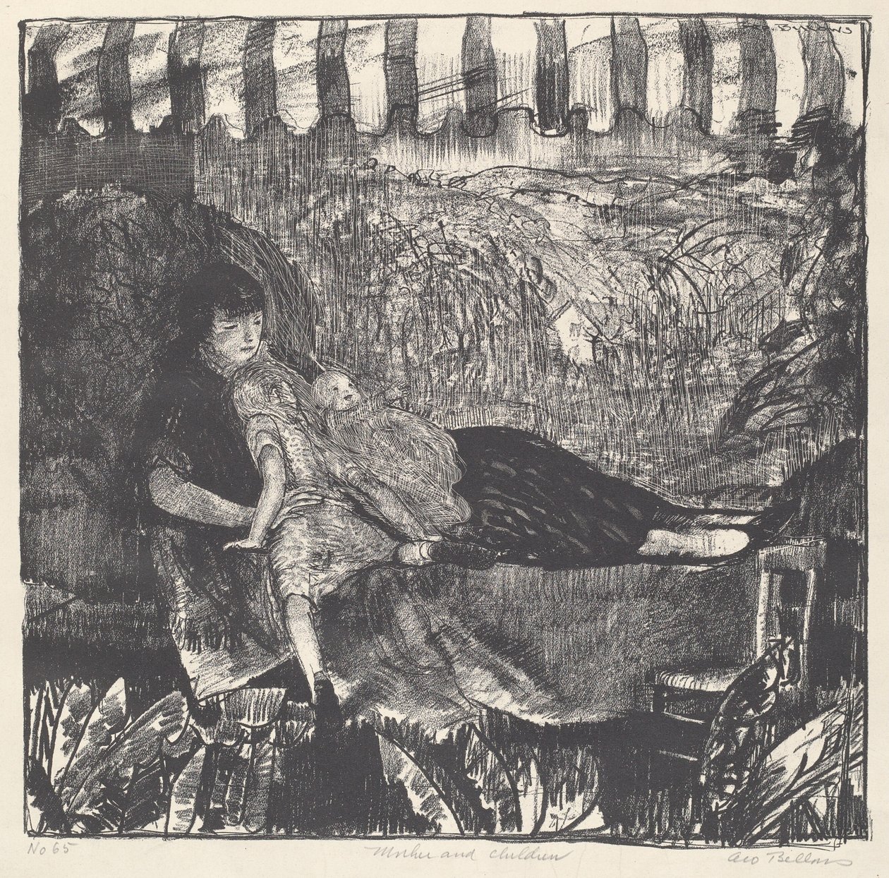 Mutter und Kinder von George Wesley Bellows
