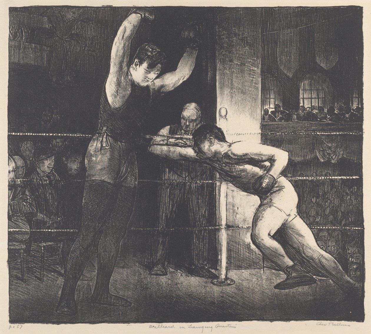 Willard im Trainingsquartier, 1916 von George Wesley Bellows