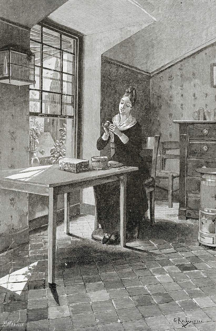 Regard Jeté dans une Mansarde, 19. Jahrhundert von Georges Marie Rochegrosse
