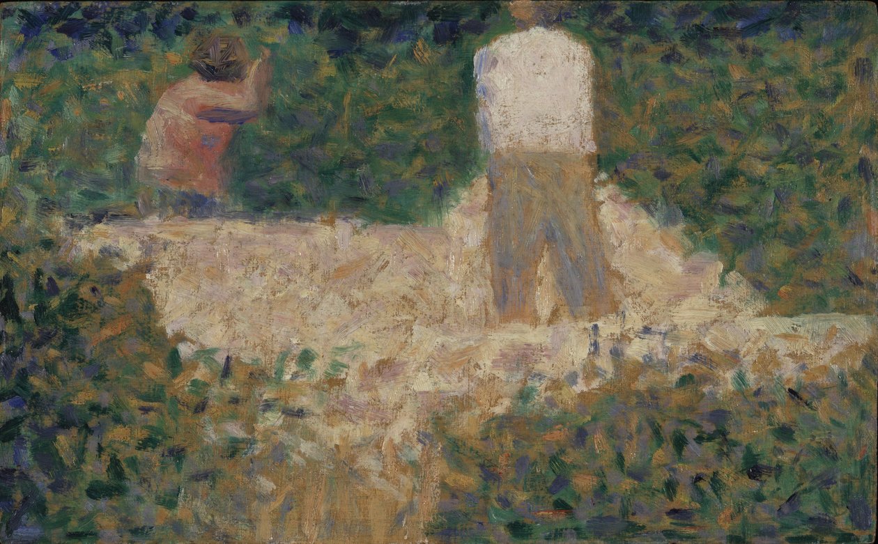 Zwei Steinklopfer, ca. 1881 von Georges Seurat