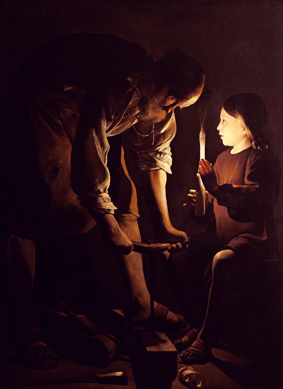 St. Joseph, der Zimmermann, ca. 1640 von Georges de La Tour