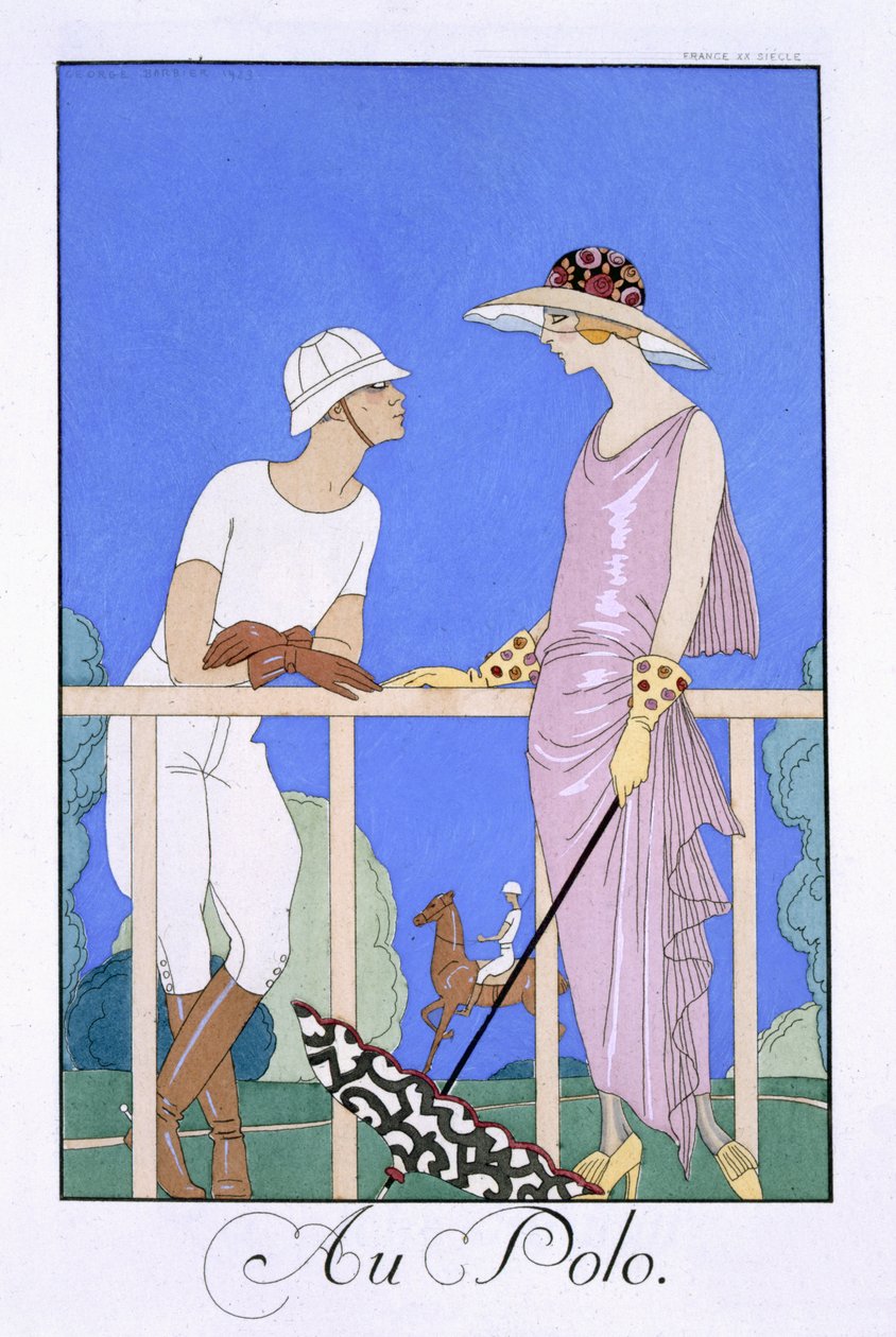 Beim Polo von Georges (after) Barbier