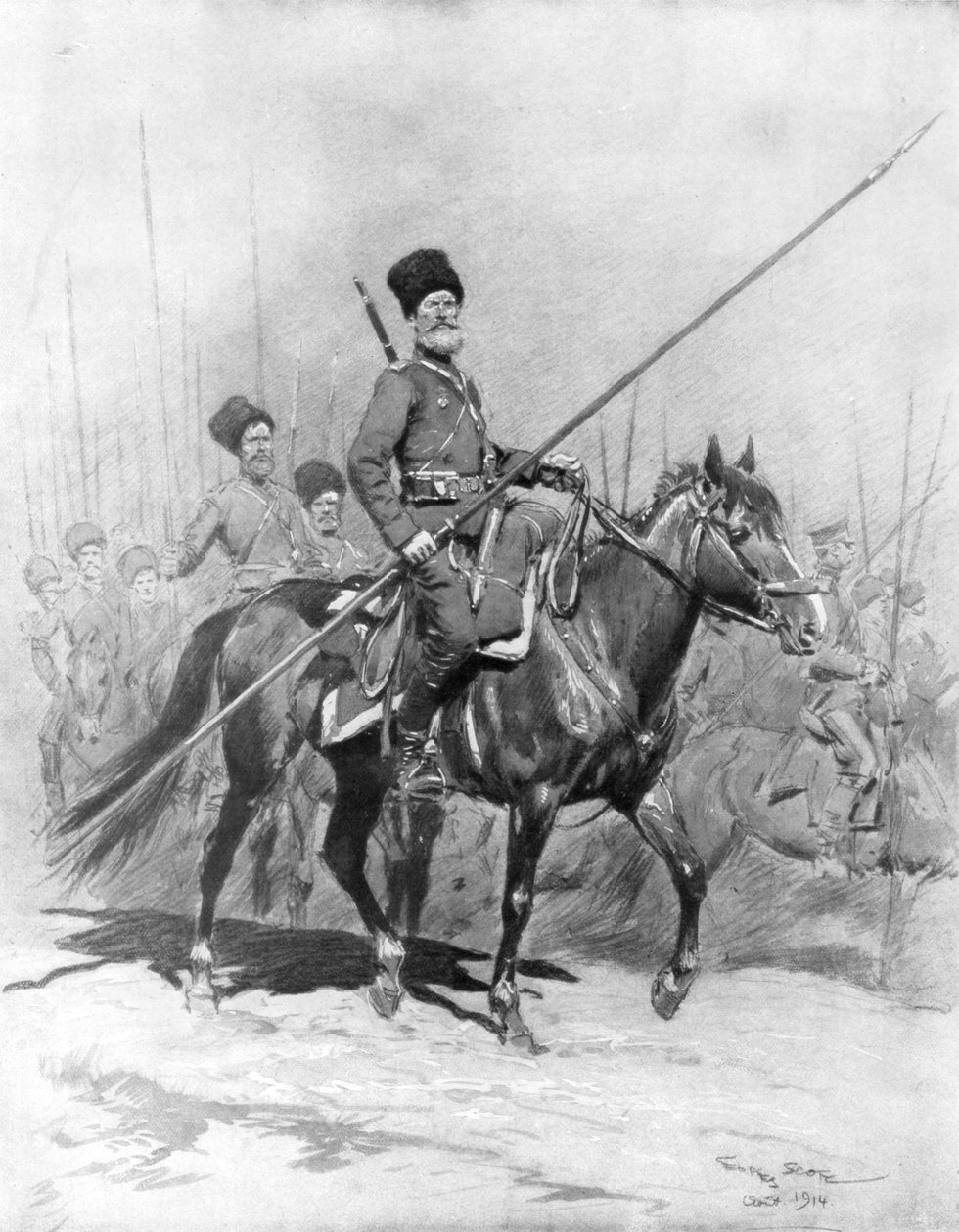Kosakenkavallerie von Georges Bertin Scott
