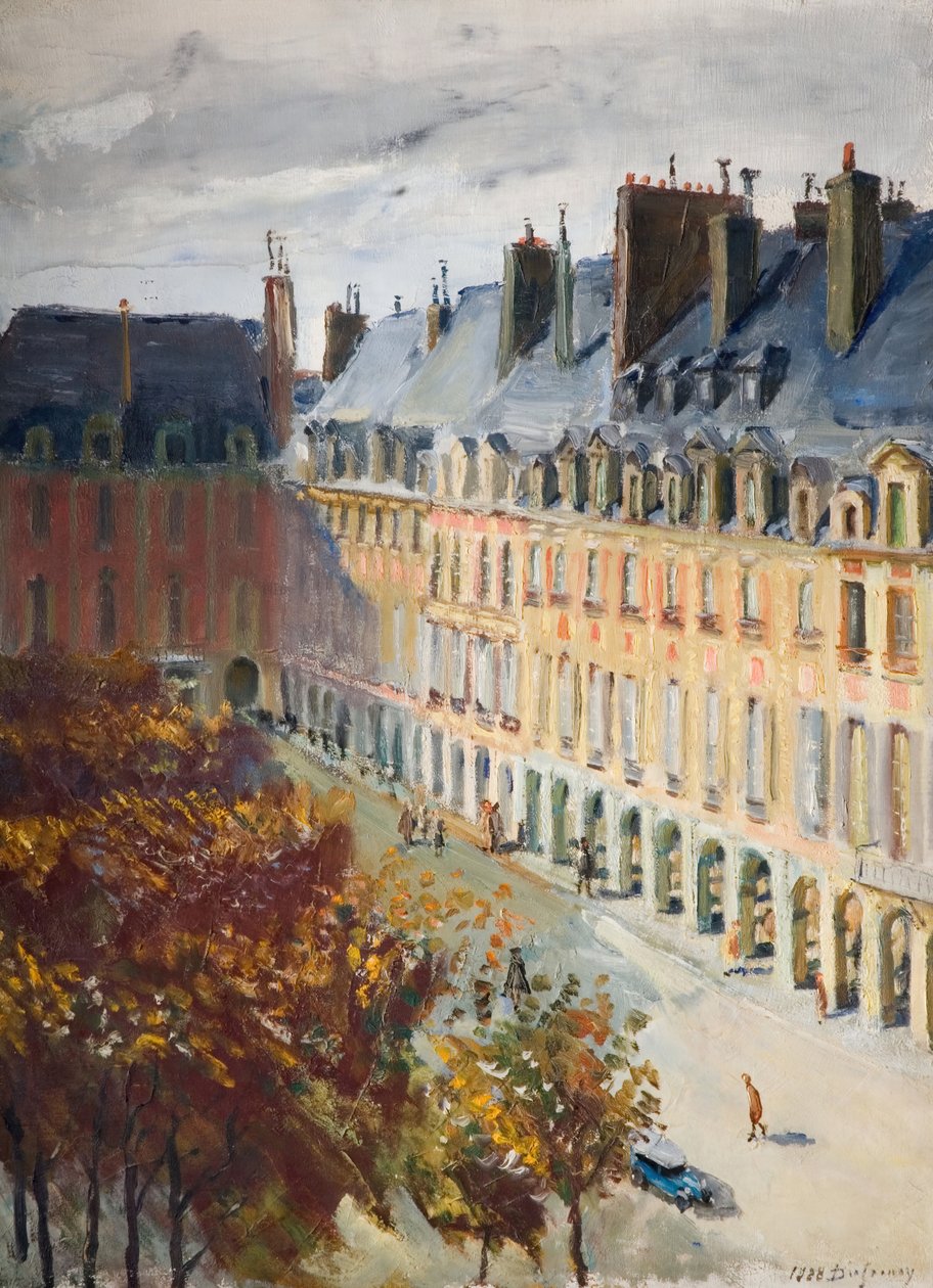 La Place Des Vosges, 1928 von Georges Leon Dufrenoy