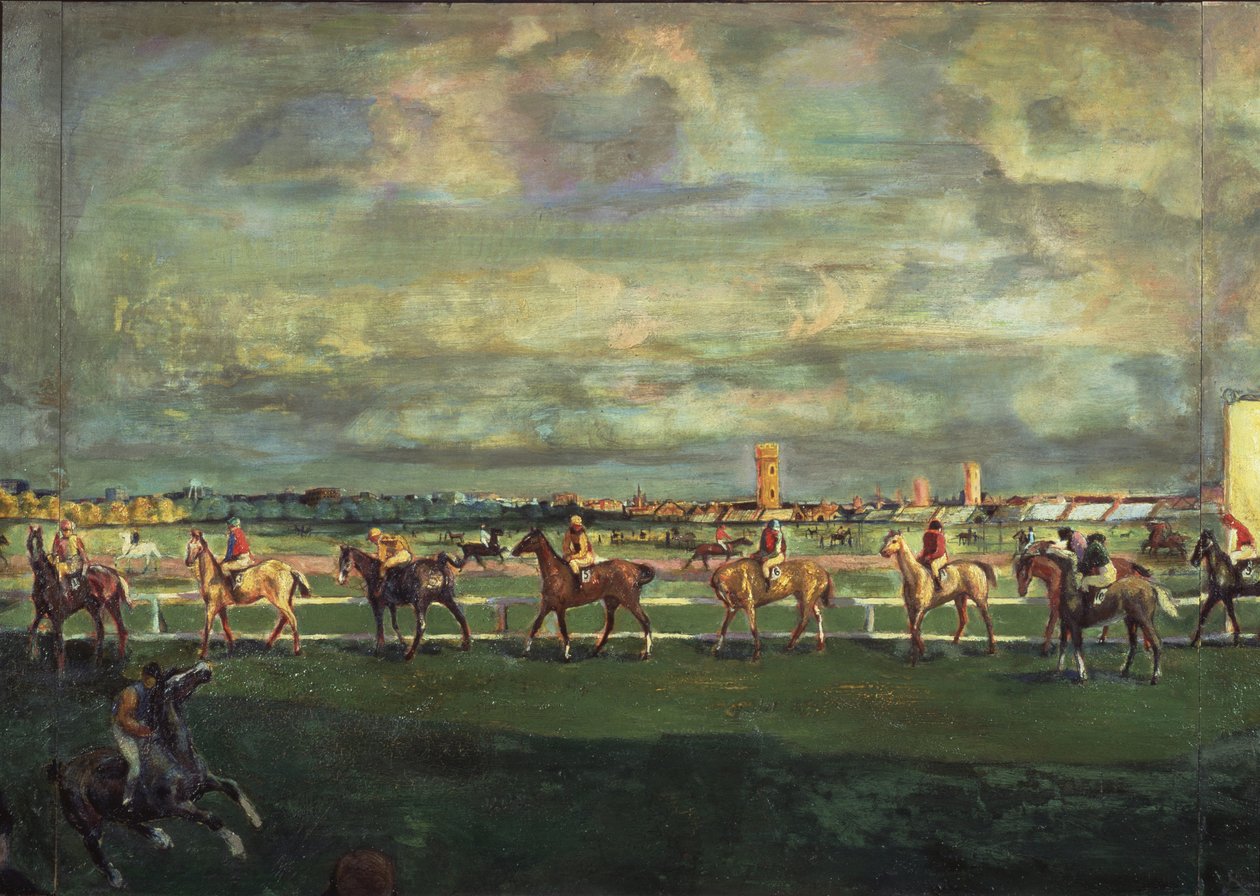Pferderennen, 1911 von Georgy Bogdanovich Yakulov