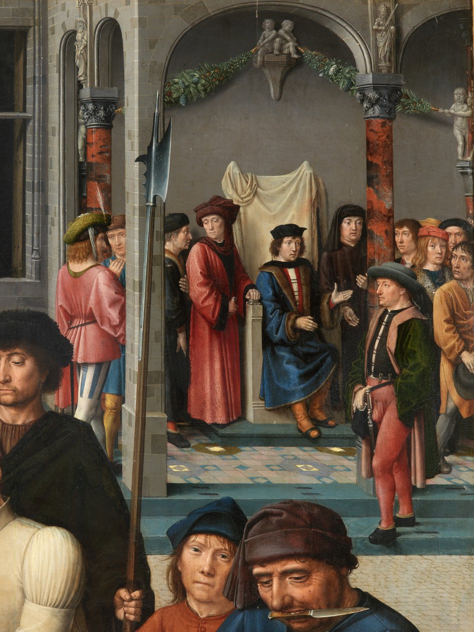 (Detail) der Häutung des Sisamnes von Gerard David