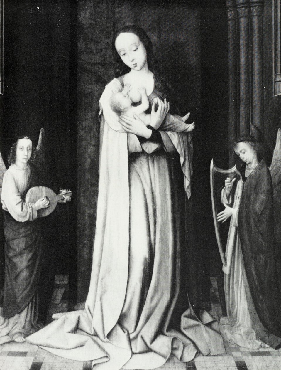 Jungfrau in der Apsis von Gerard David