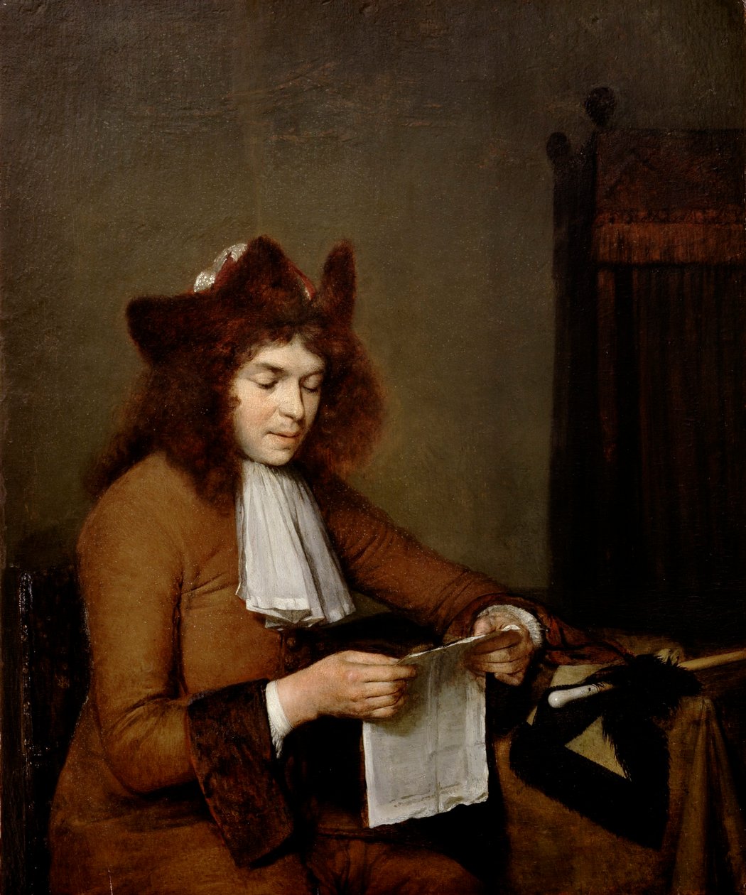 Junger Mann beim Lesen von Gerard ter Borch