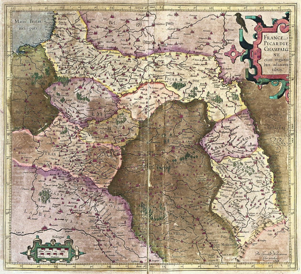 Picardie, Champagne, Frankreich von Gerardus Mercator