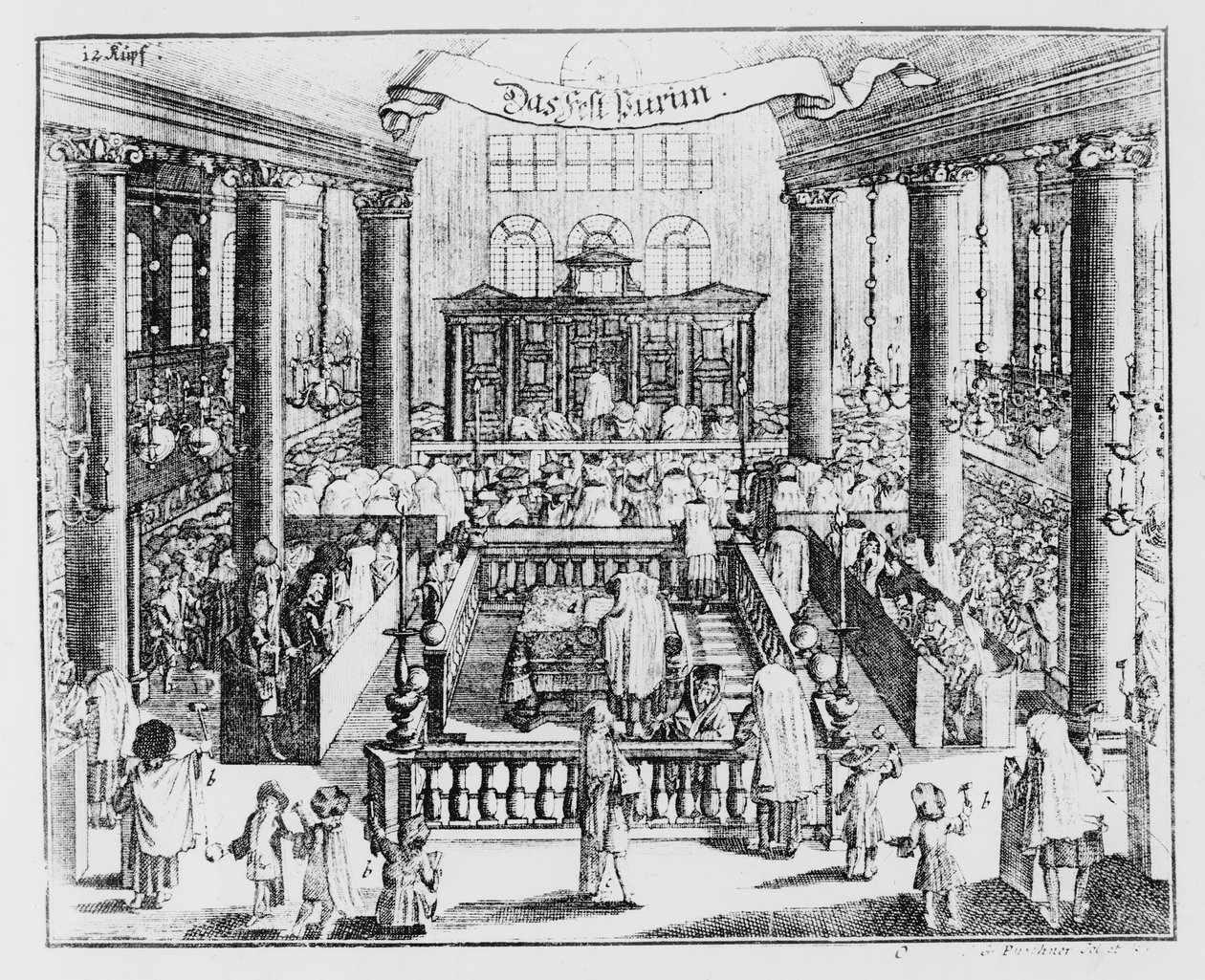 Berliner Synagoge, veröffentlicht im Kirschner Jüdisches Lexikon von German School