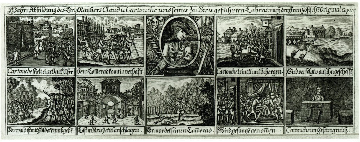 Heldentaten von Cartouche (1693-1721) von German School