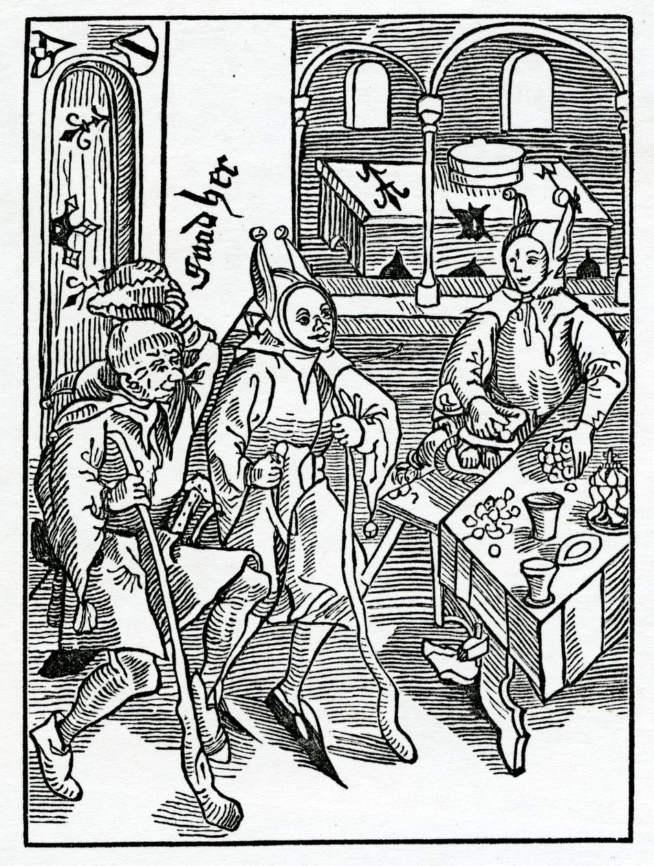 Von Gier oder Verschwendung und Prodigalität, Illustration aus Alexander Barclays englischer Übersetzung von 