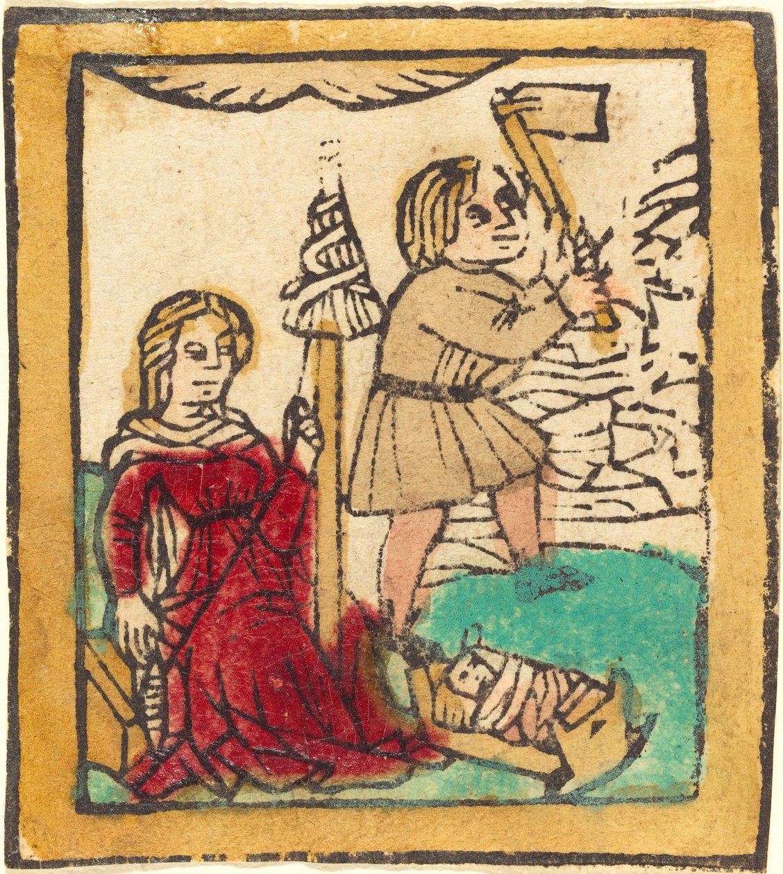 Adam und Eva von German 15th Century