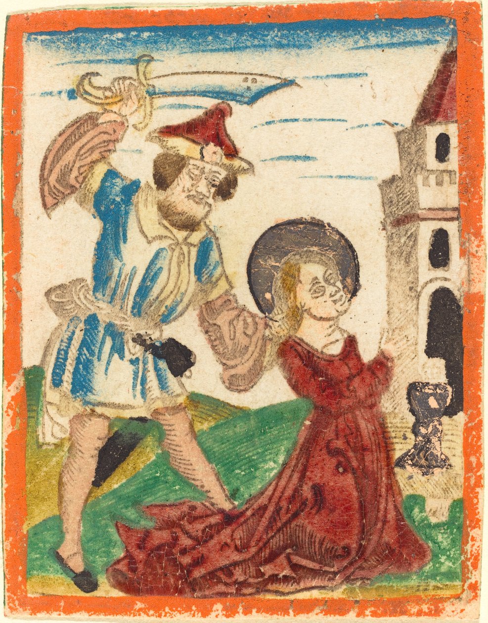 Das Martyrium der Heiligen Barbara von German 15th Century